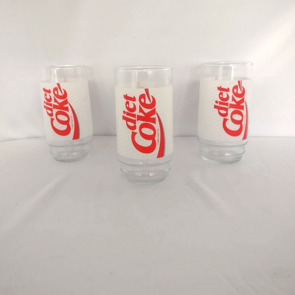 Diet Coca-Cola 1980s Glasses - Picture 2 of 2